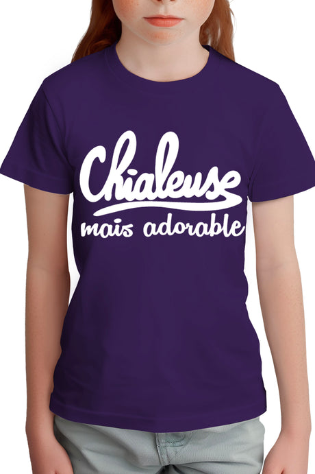T-Shirt Fille Bébé Chialeuse mais adorable