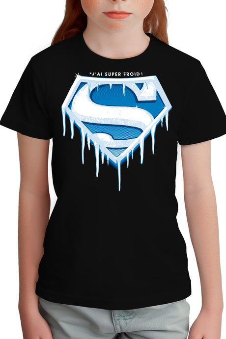 Tee-Shirt Fille Super Froid parodie SUPERMAN