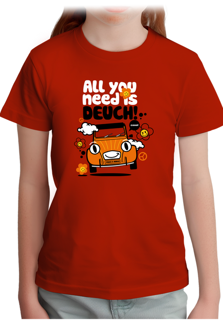 T-Shirt Fille Voiture All You Need Is Deuch