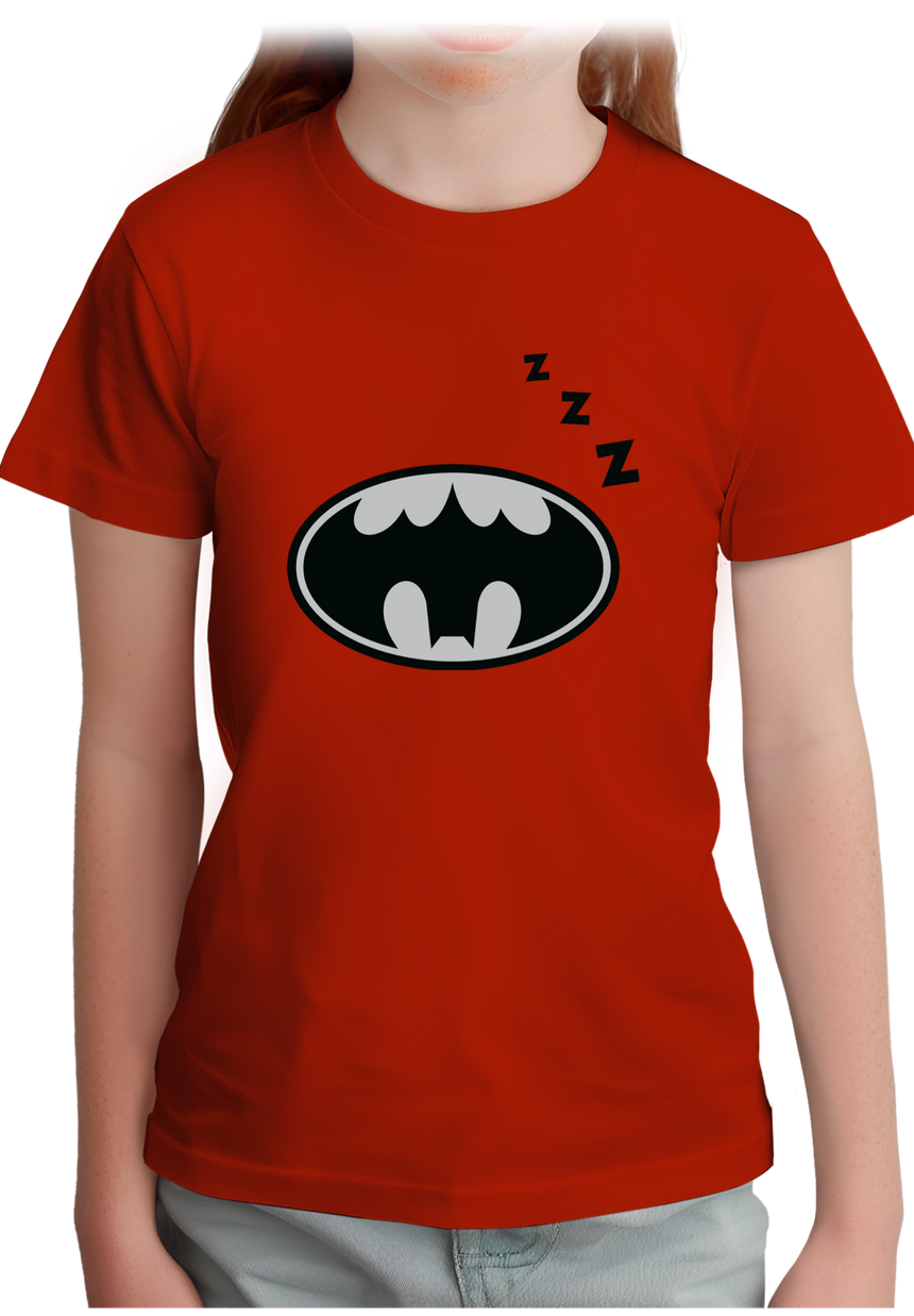 T-Shirt Fille Super héros Bat sommeil