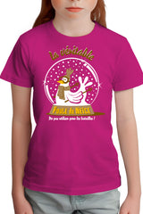T-Shirt Fille Poule de neige