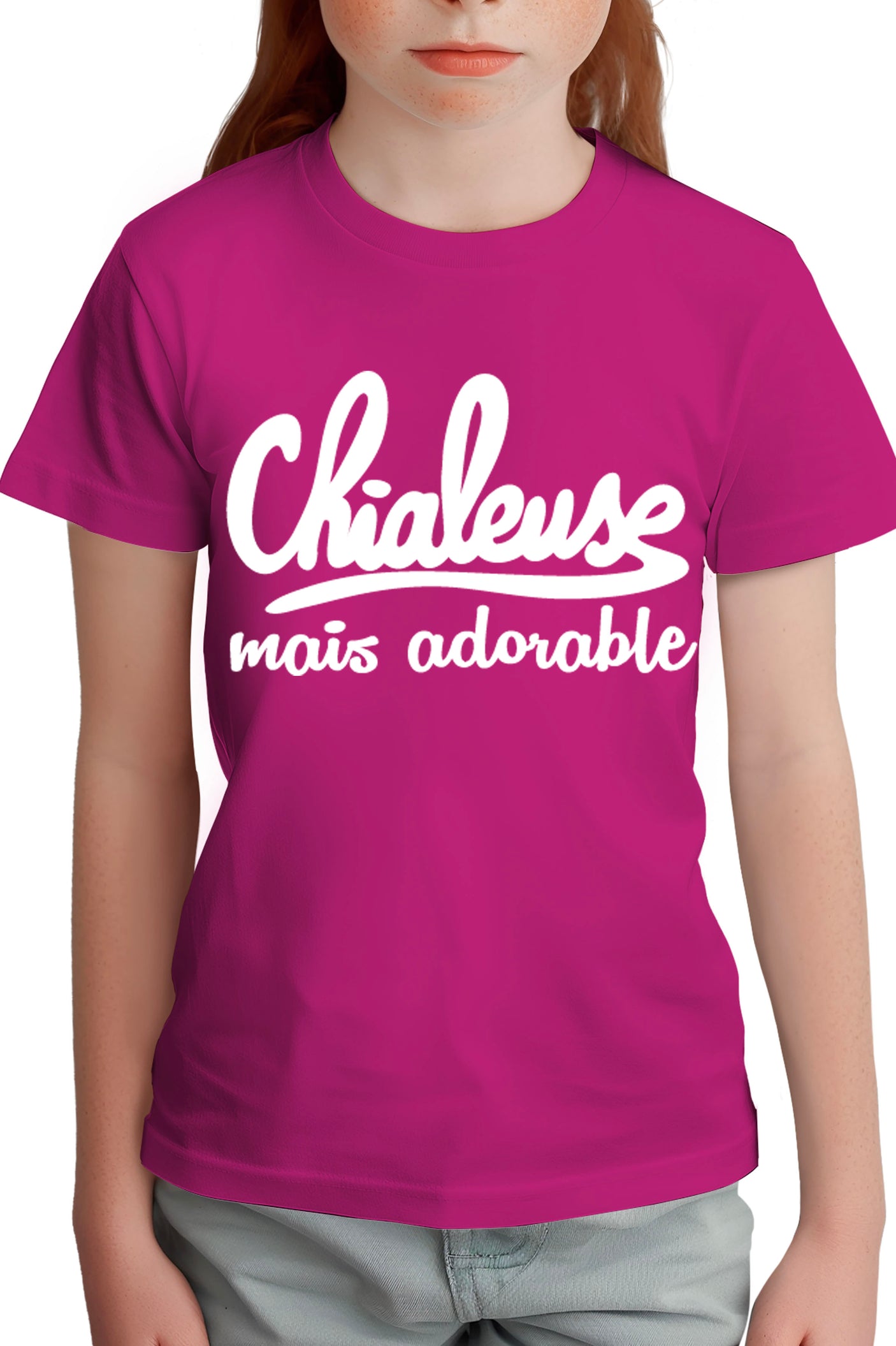 T-Shirt Fille Bébé Chialeuse mais adorable