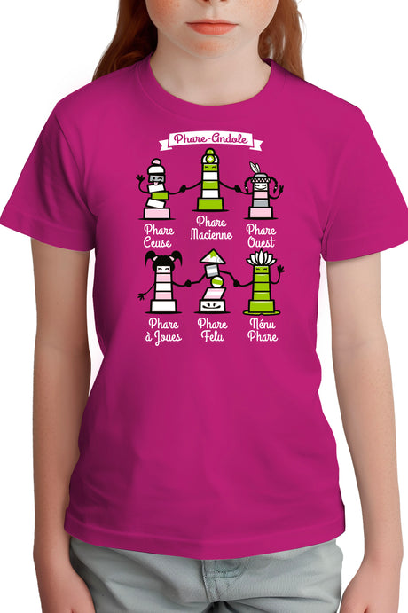 T-Shirt Fille Les 06 phares andoles