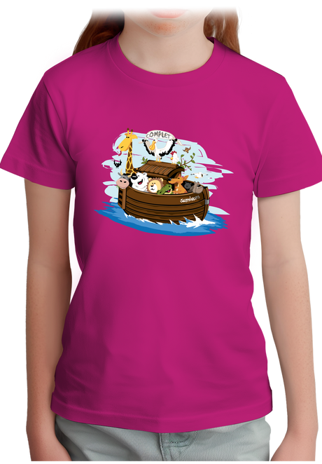 T-Shirt Fille Arche de Noé (Recto/Verso)