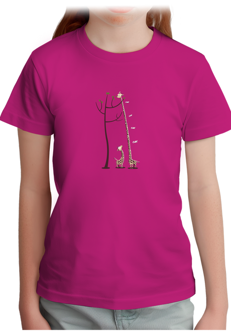 T-Shirt Fille Girafe dépliable