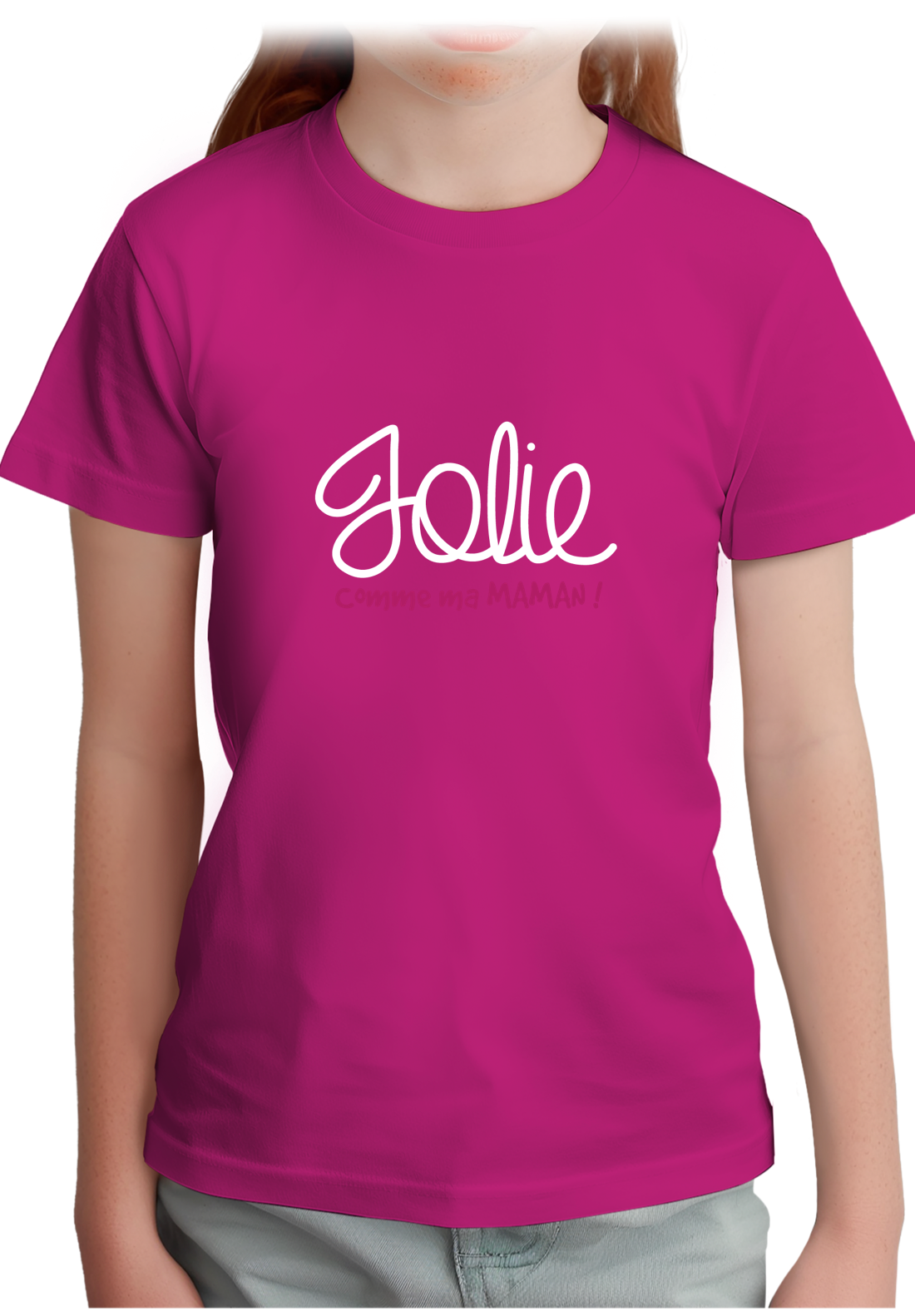 T-Shirt Fille Jolie comme ma maman
