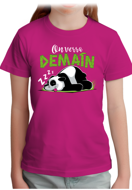 T-Shirt Fille On verra demain