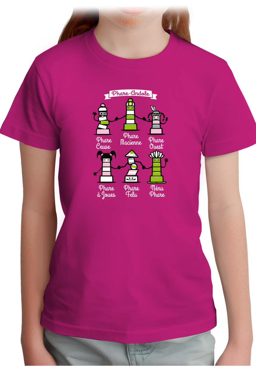 T-Shirt Fille Les 06 phares-andoles