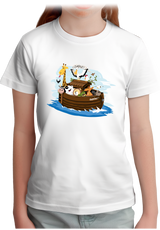 T-Shirt Fille Arche de Noé (Recto/Verso)