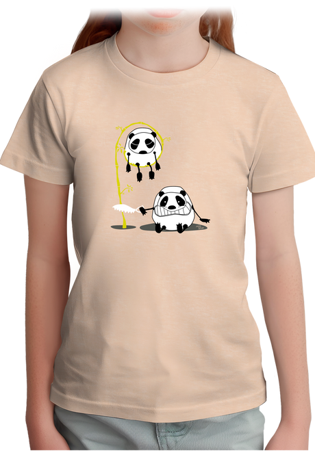 T-Shirt Fille Panda et bambou