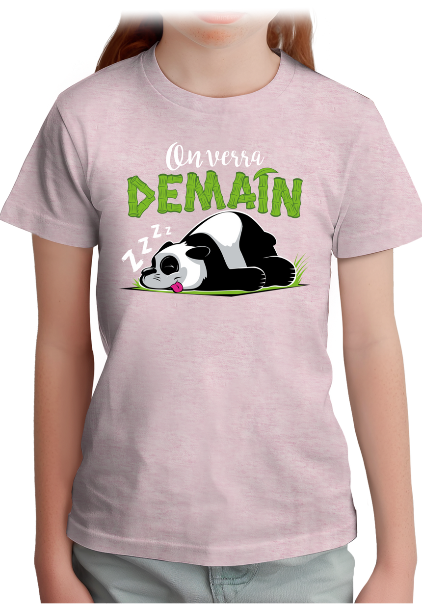 T-Shirt Fille On verra demain