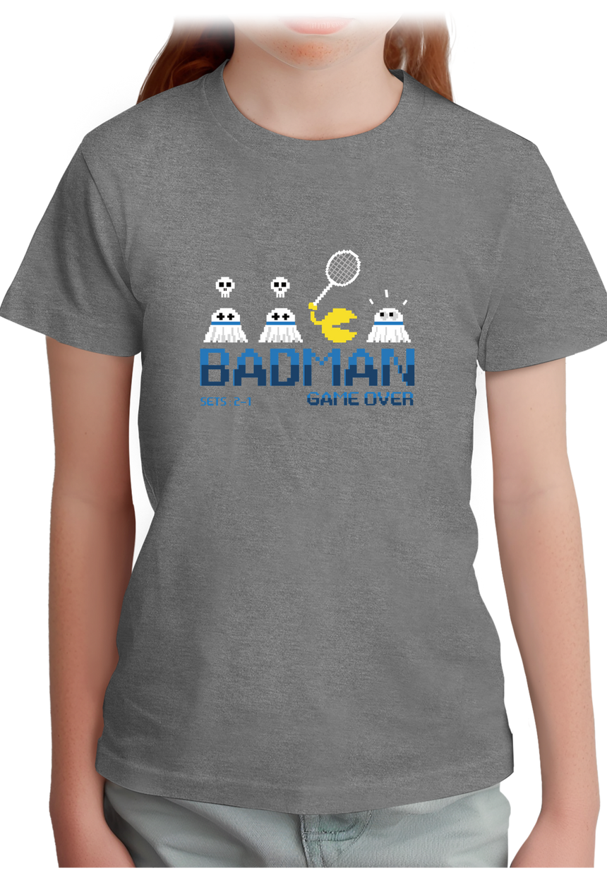 T-Shirt Fille BadMan, le jeu video de badminton