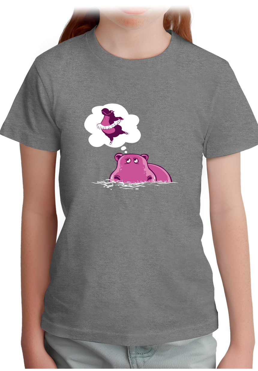 T-Shirt Fille Hippo Danseuse