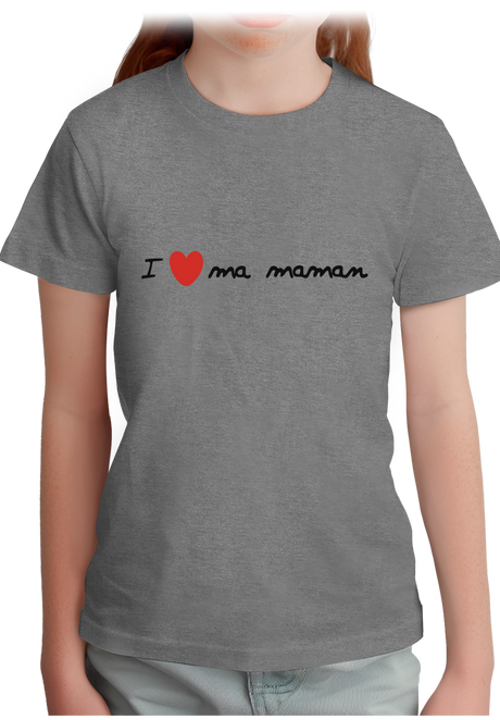 T-Shirt Fille I Love Maman