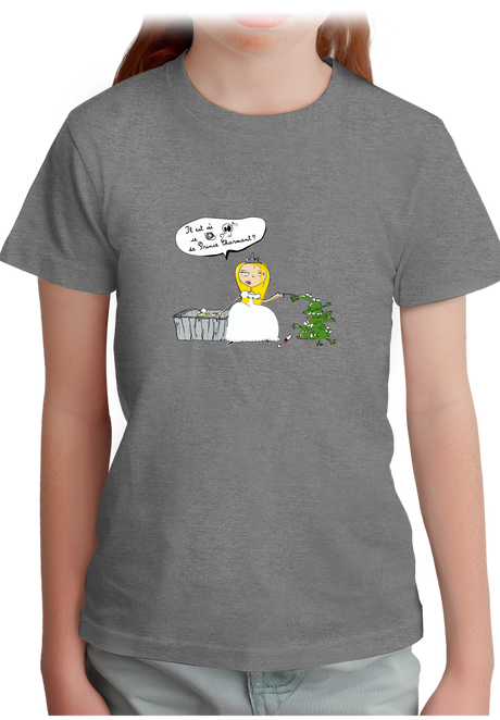 T-Shirt Fille je cherche le prince charmant