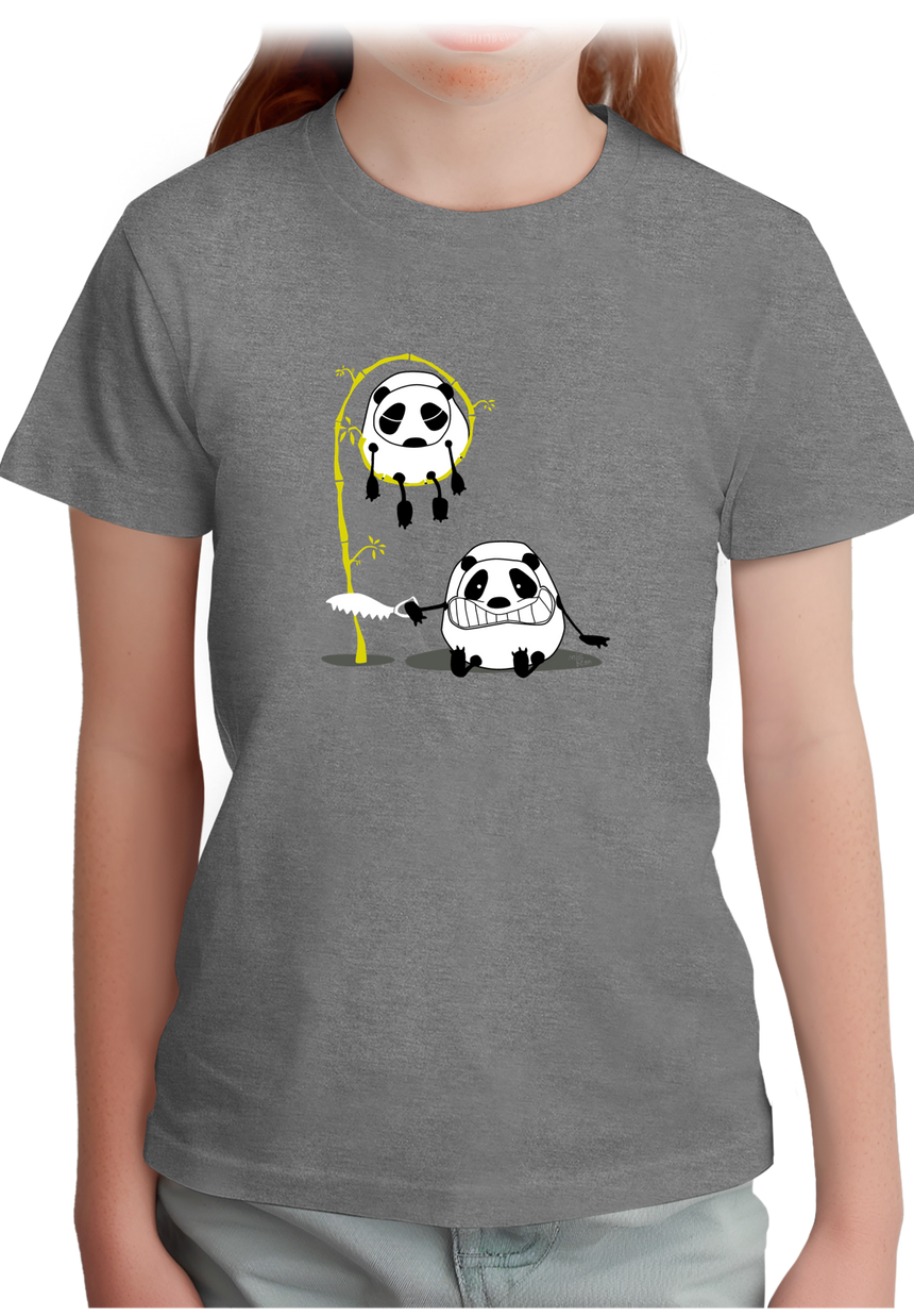 T-Shirt Fille Panda et bambou