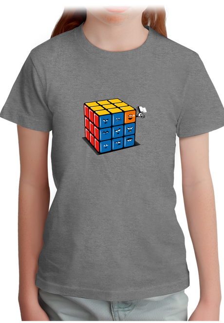 T-Shirt Fille Ruby cube avec drapeau