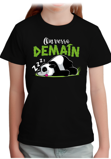 T-Shirt Fille On verra demain