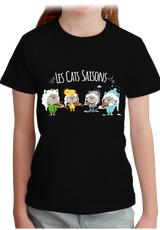 T-Shirt Fille Les Cats Saisons