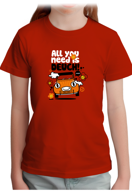 T-Shirt Fille All You Need Is Deuch