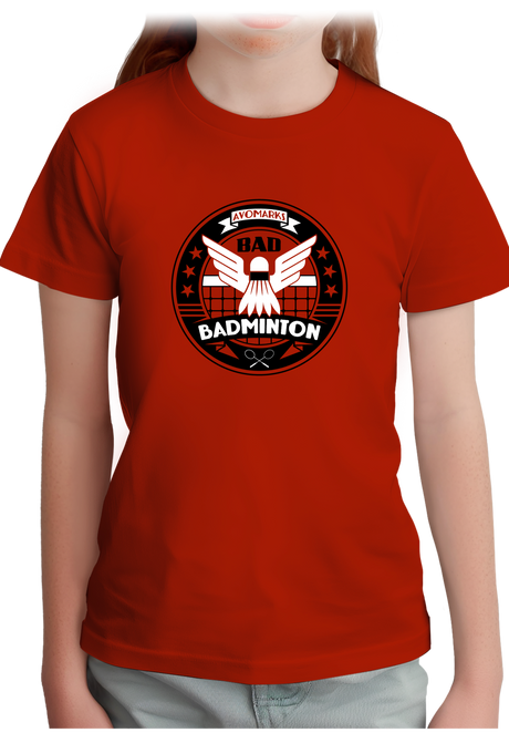 T-Shirt Fille Bad badminton university