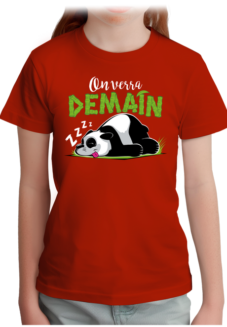 T-Shirt Fille On verra demain