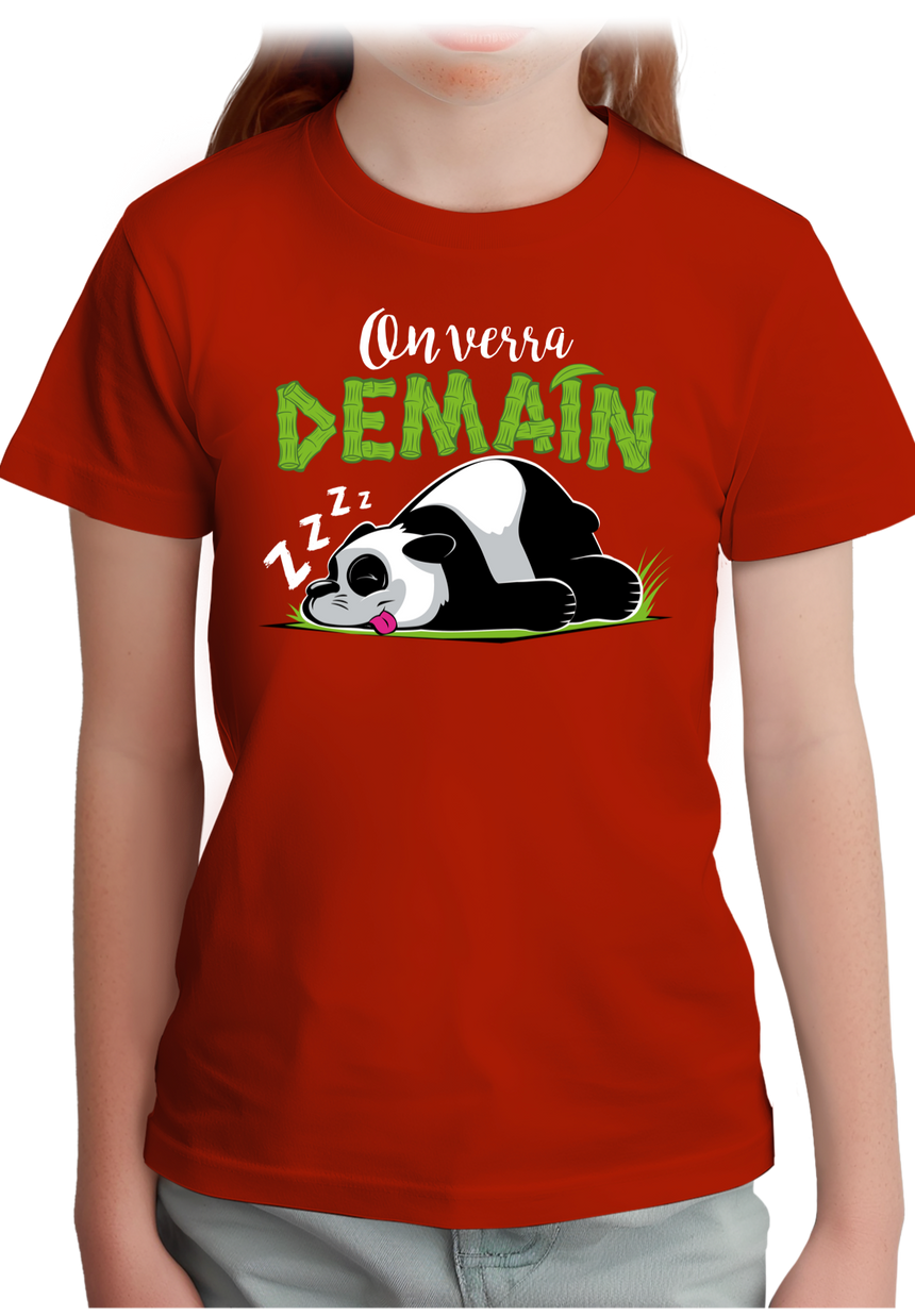 T-Shirt Fille On verra demain
