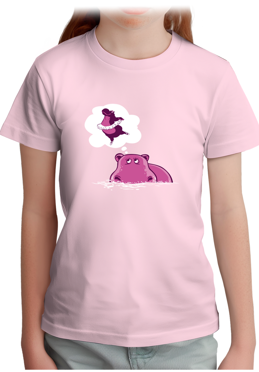 T-Shirt Fille Hippo Danseuse