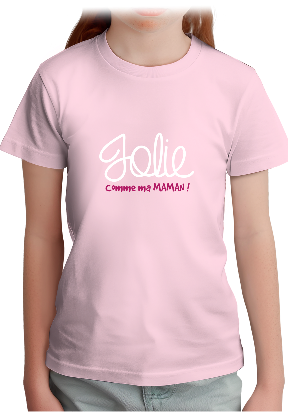 T-Shirt Fille Jolie comme ma maman