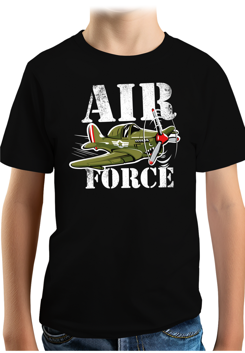 T-Shirt Garçon Avion militaire air force