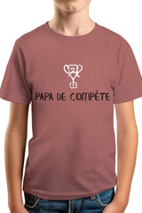 Tee-Shirt Garçon Un super papa de compete encre gonflante
