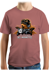 T-Shirt Garçon Compagnie des Marmottes en Moto