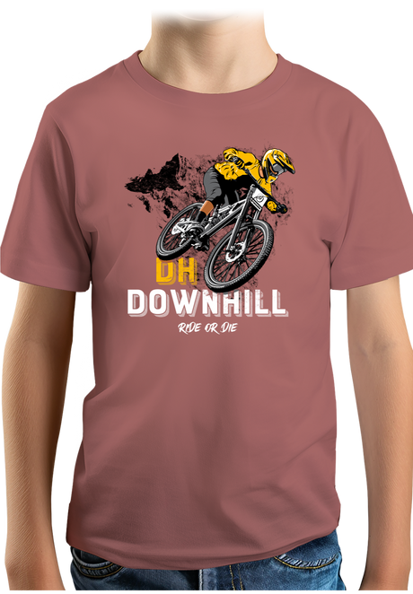 T-Shirt Garçon Vélo DH Downhill, Ride or die