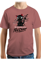 T-Shirt Garçon Mon chat déchire tout c'est un ninja