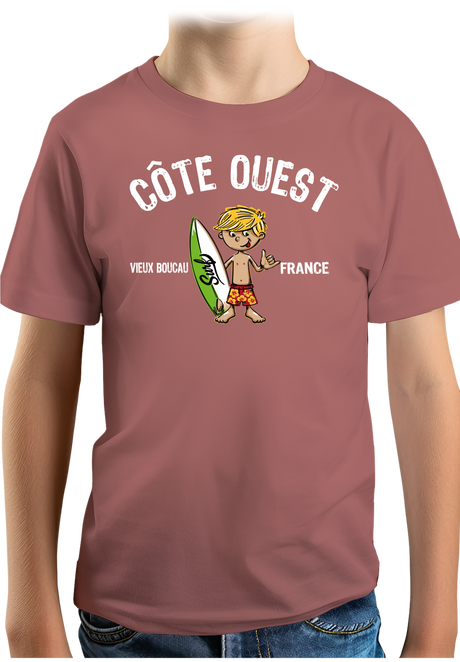T-Shirt Garçon Petit surfeur personnalisé