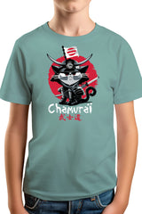 T-Shirt Garçon Chat en samouraï