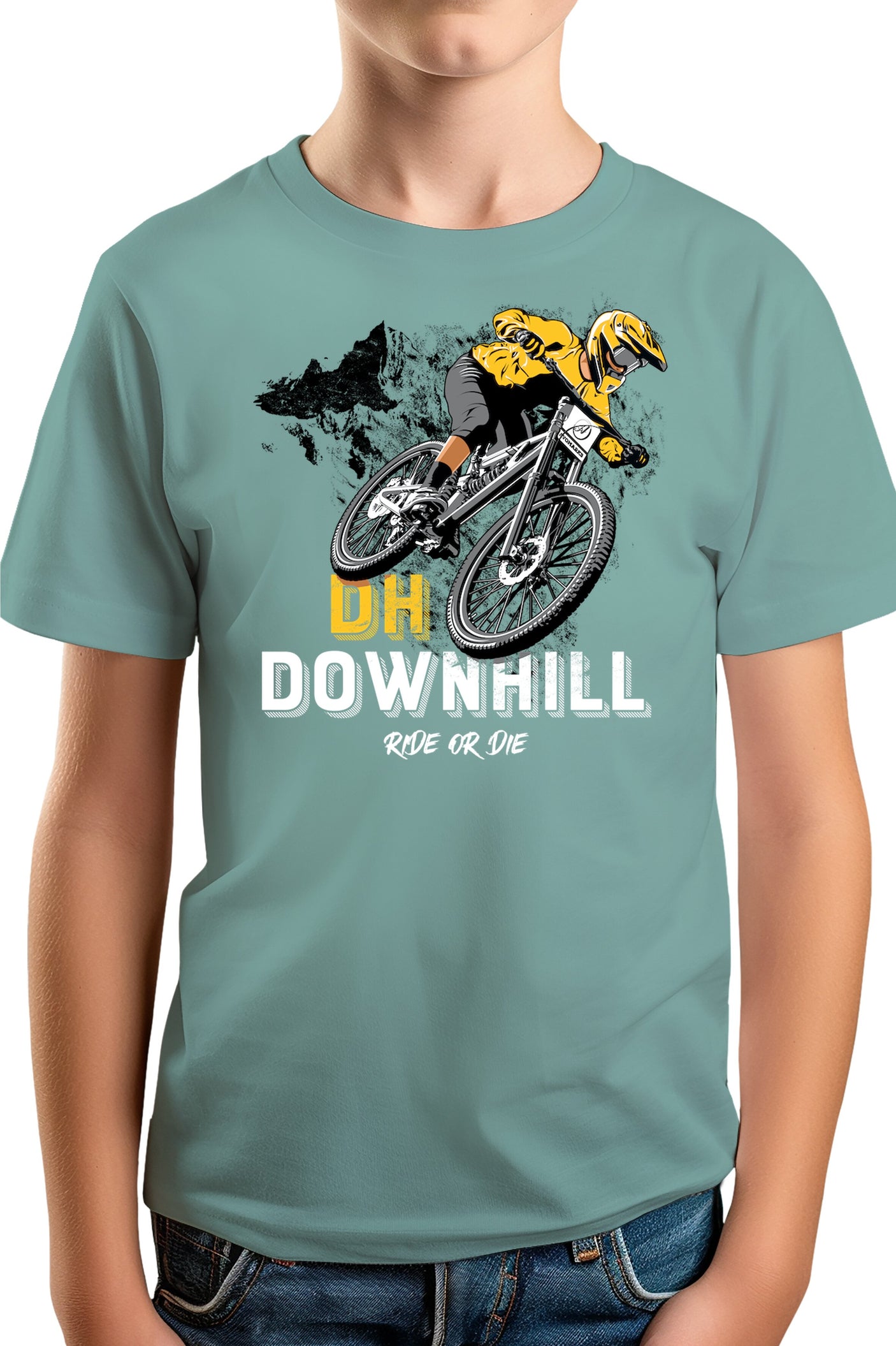 Tee-Shirt Garçon velo mountain bike