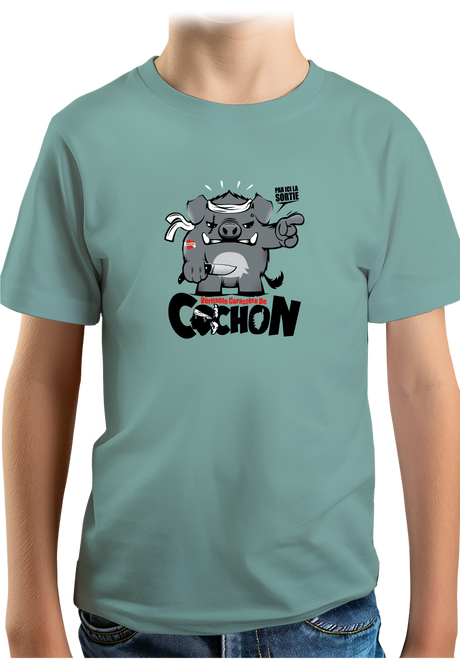 T-Shirt Garçon Véritable caractère de cochon Corse