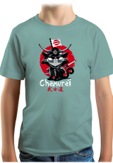 T-Shirt Garçon Chat en samouraï