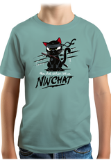 T-Shirt Garçon Mon chat déchire tout c'est un ninja