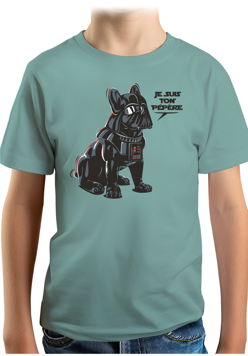 T-Shirt Garçon Chien Je suis ton Pépère