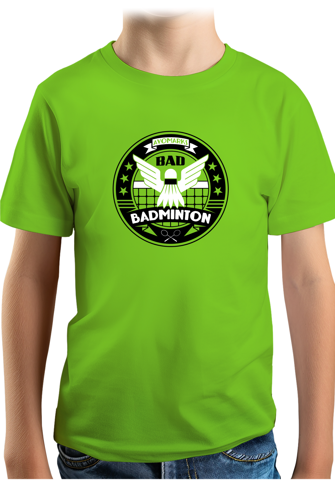 T-Shirt Garçon Bad badminton university