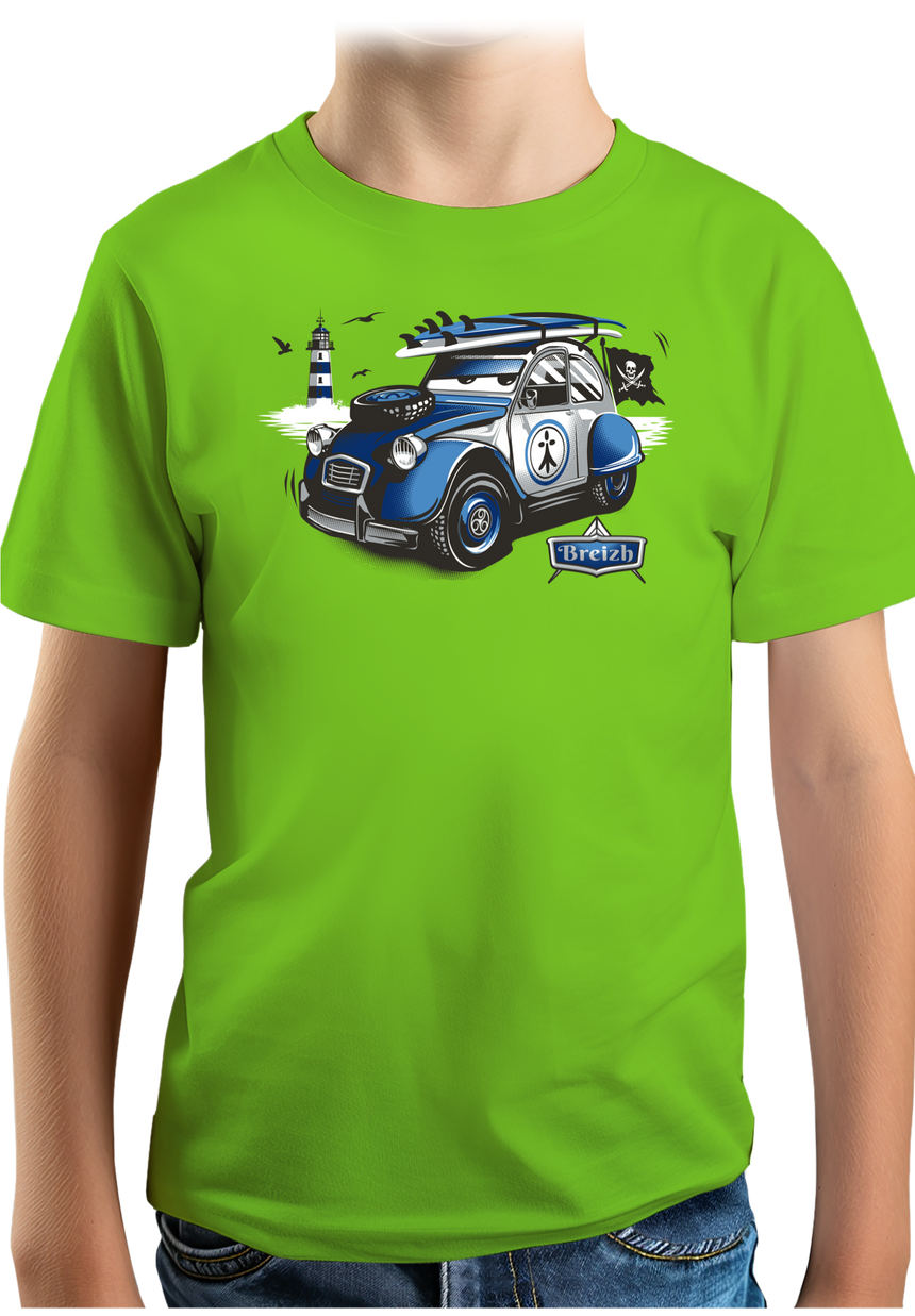 T-Shirt Garçon Voiture 2CV de Bretagne