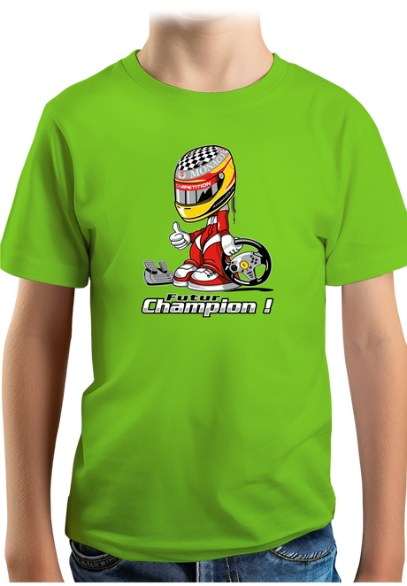 T-Shirt Garçon Futur champion de course