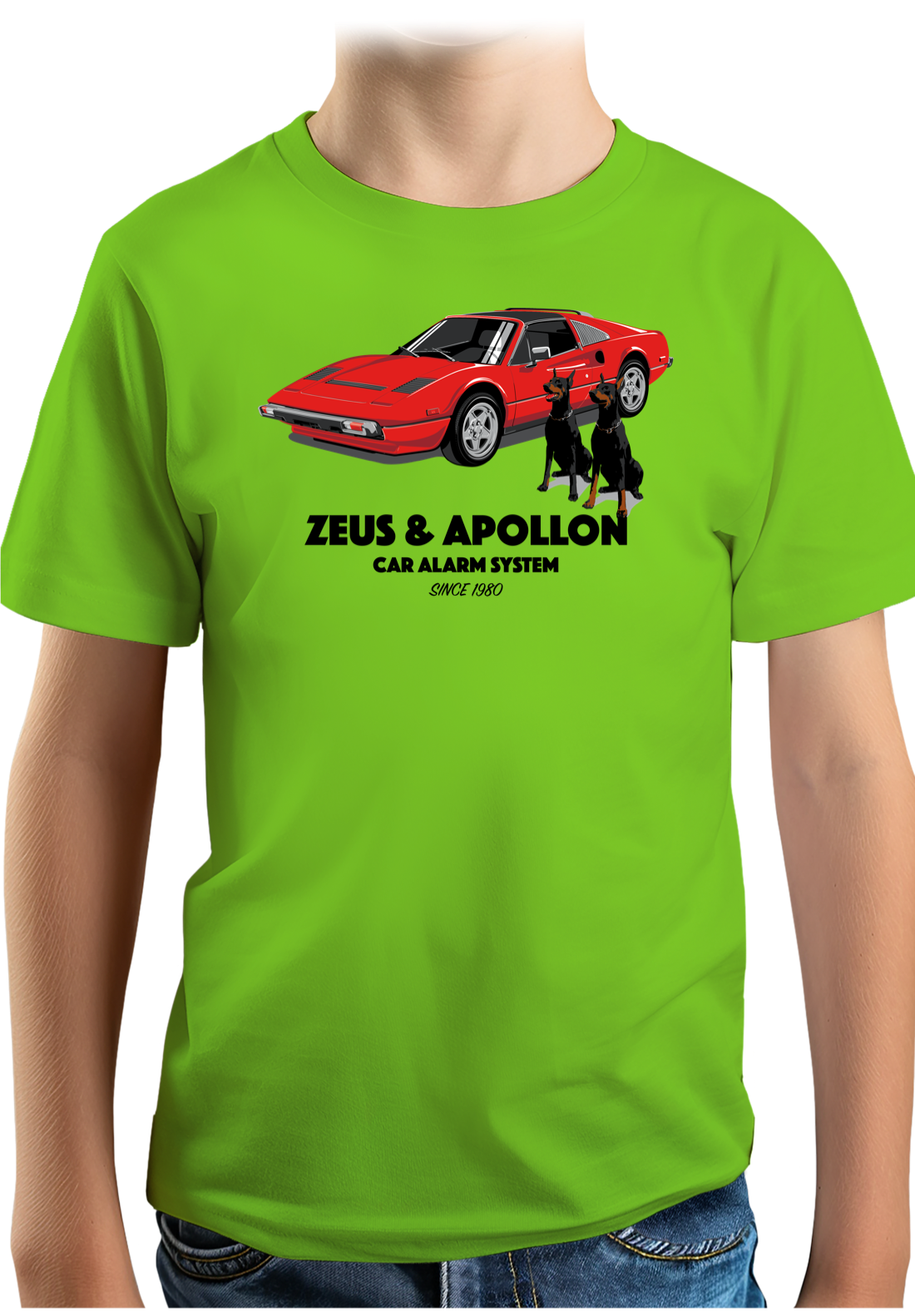 T-Shirt Garçon Zeus et Apollon Voiture Alarme