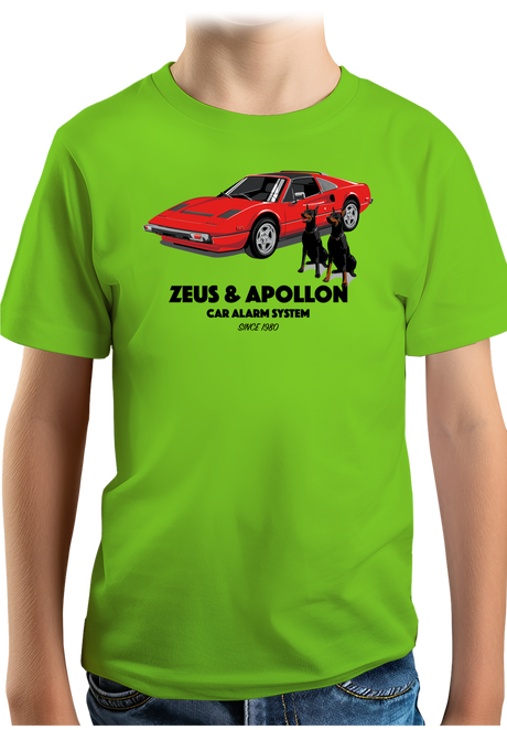 T-Shirt Garçon Zeus et Apollon Voiture Alarme