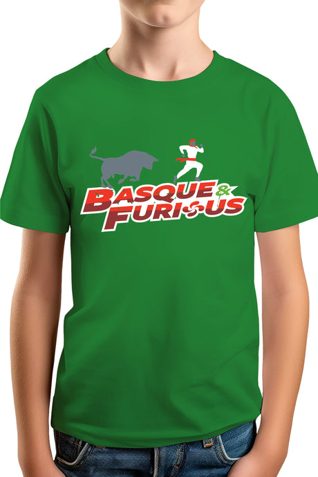 Tee-Shirt Garçon Les fetes basque avec le taureau