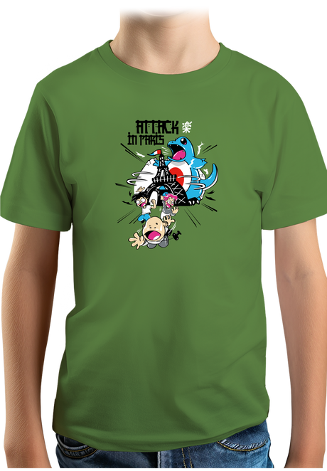 T-Shirt Garçon Attack In Paris Carapuce