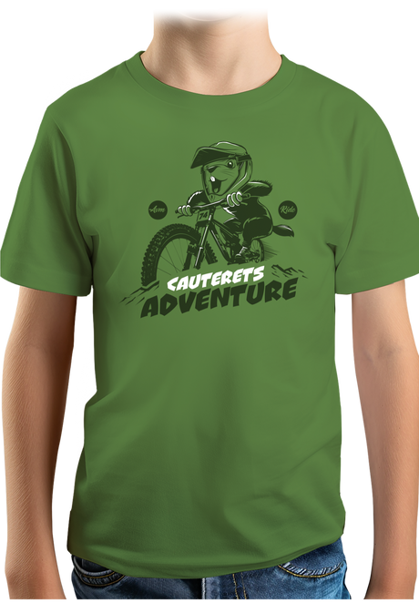 T-Shirt Garçon Marmotte sur vélo