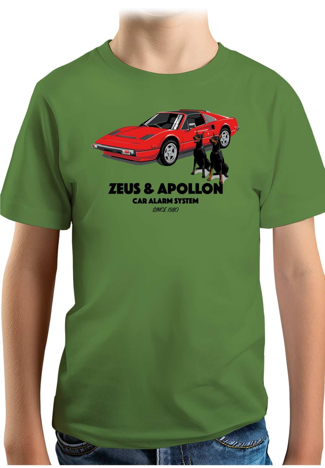 T-Shirt Garçon Zeus et Apollon Voiture Alarme